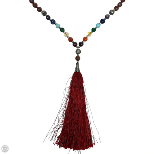 Multi Stone Chakra Mala Necklace Lariat & Y-drop