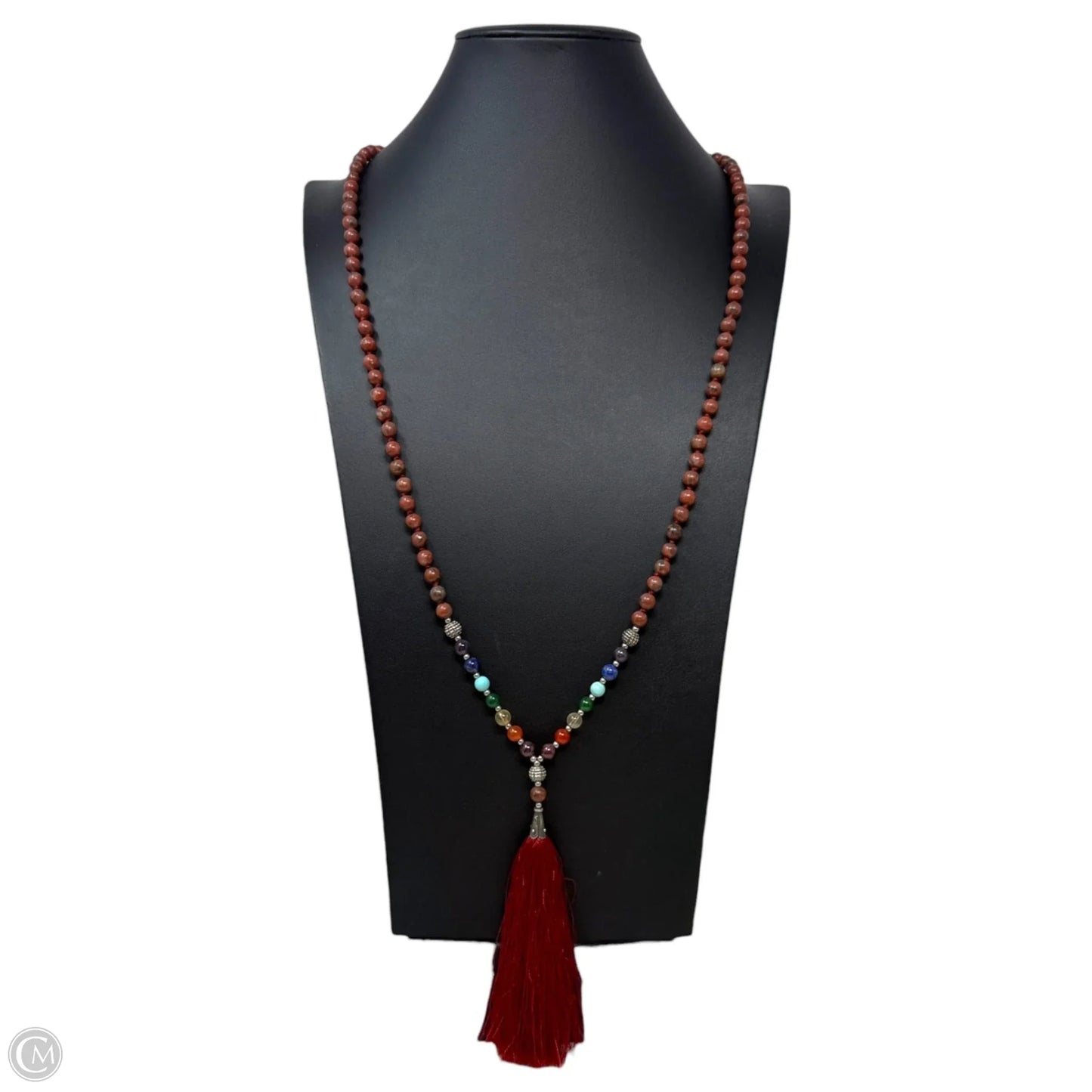 Multi Stone Chakra Mala Necklace Lariat & Y-drop