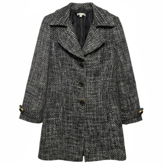 Coat Other By Cabi In Black & White, Size: M