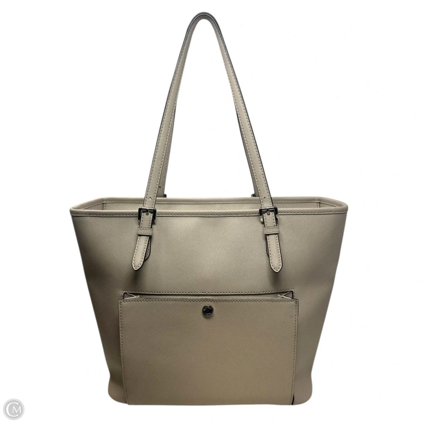 Jet Set Saffiano Tote Handbag Designer By Michael Kors, Size: Medium