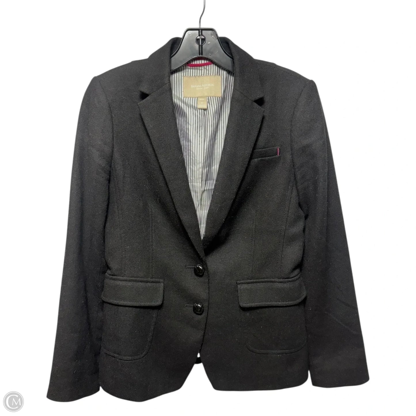 Hacking Jacket Blazer By Banana Republic In Black, Size: 4p
