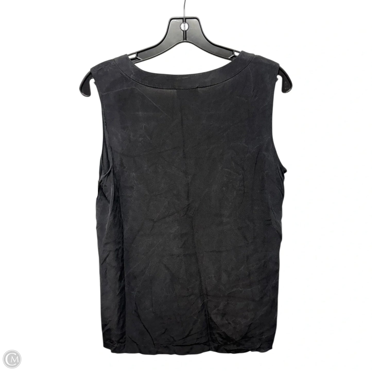 Silk Top Sleeveless Designer By Kate Spade In Black, Size: 8
