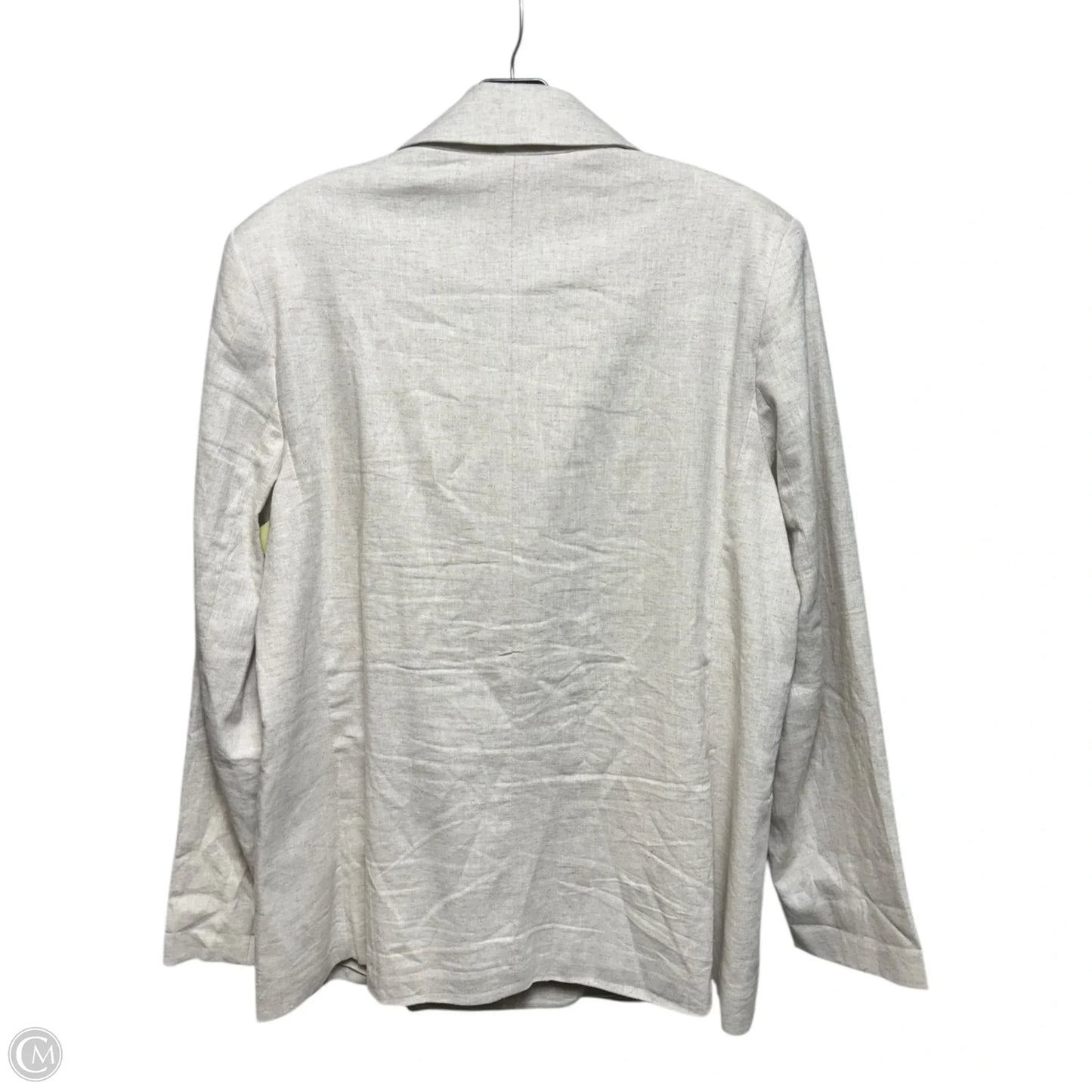 Linen Blend Blazer By Banana Republic In Cream, Size: 12