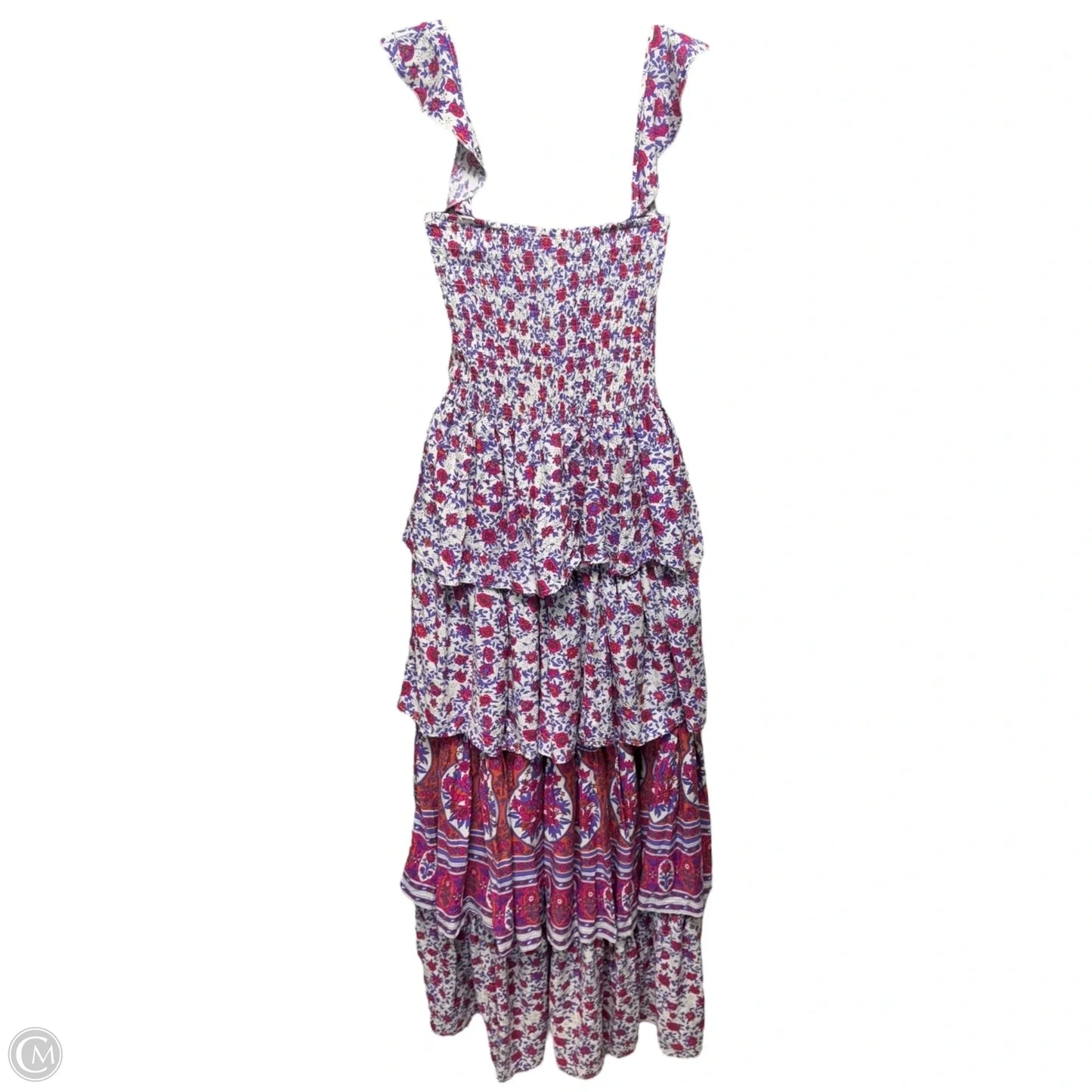 Secret Romance Tiered Maxi Dress By Abel The Label In Floral Print, Size: S