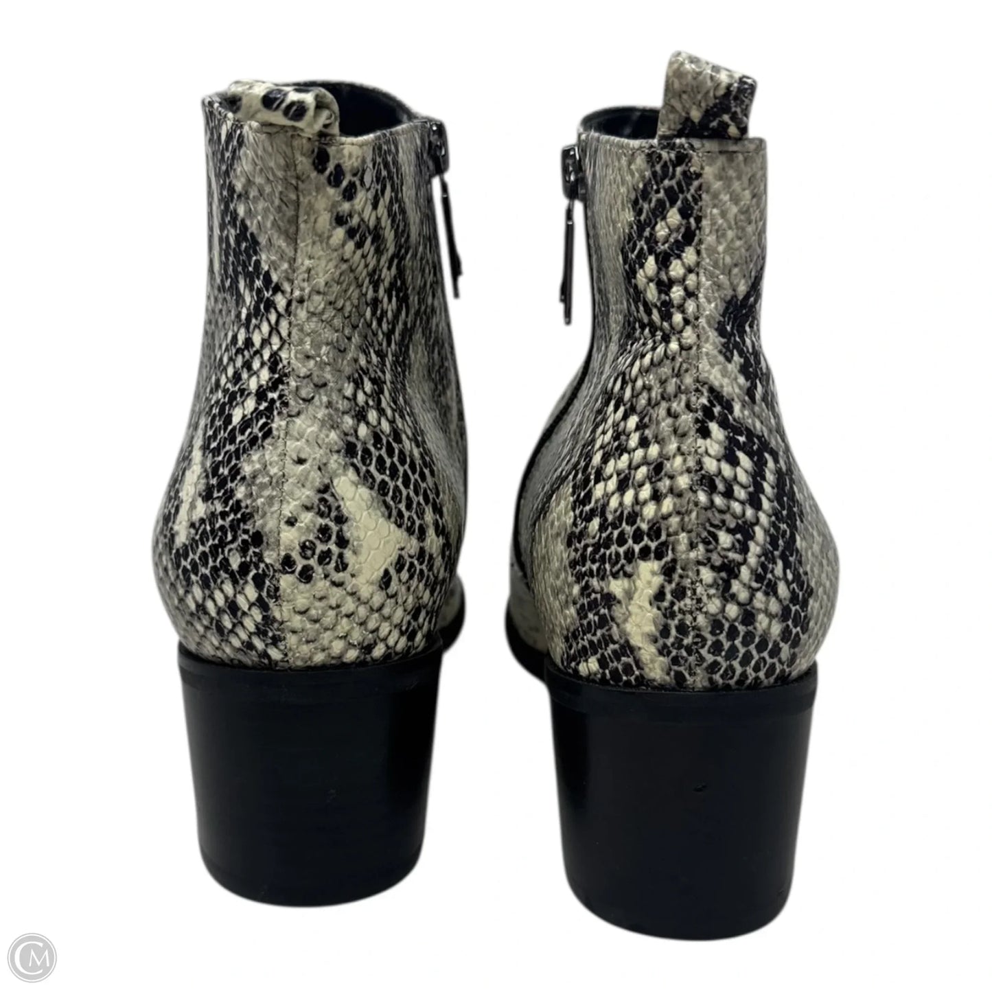 Boots Ankle Heels By Blondo In Snakeskin Print, Size: 11
