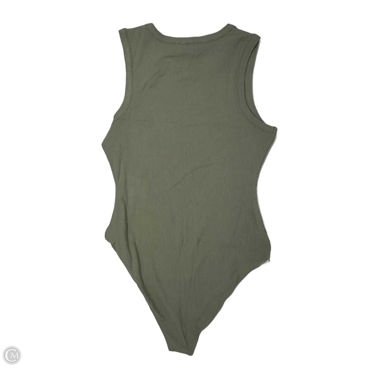 Chana Knit Bodysuit sleeveless By Kaileigh In Olive, Size: S