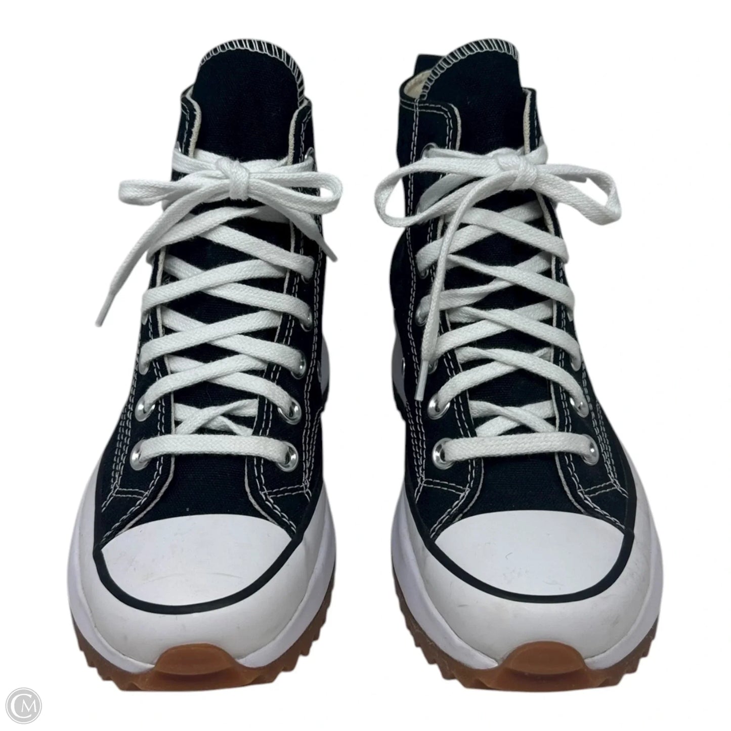 Run Star Hike Shoes Sneakers Platform By Converse In Black & White, Size: 5