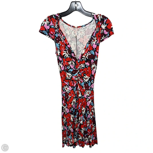 Key to Your Heart Short Sleeve Mini Dress By Free People In Floral Print, Size: Xs