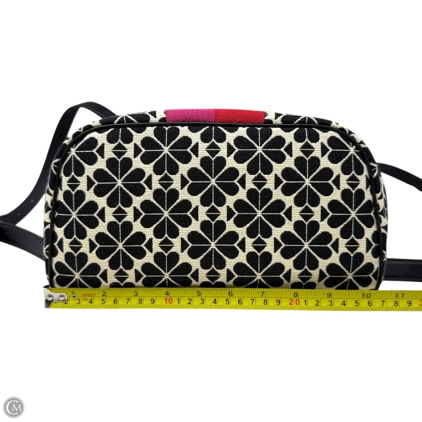 Spade Flower Jacquard Stripe Sinch Flap Backpack Designer By Kate Spade, Size: Medium