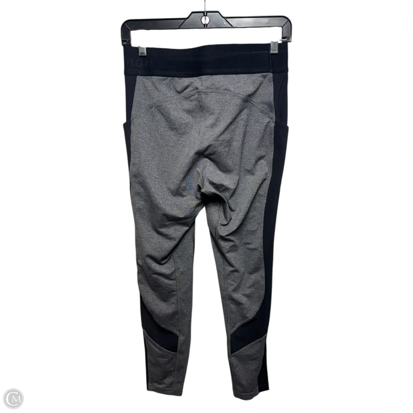Athletic Pants By Lululemon In Black & Grey, Size: M