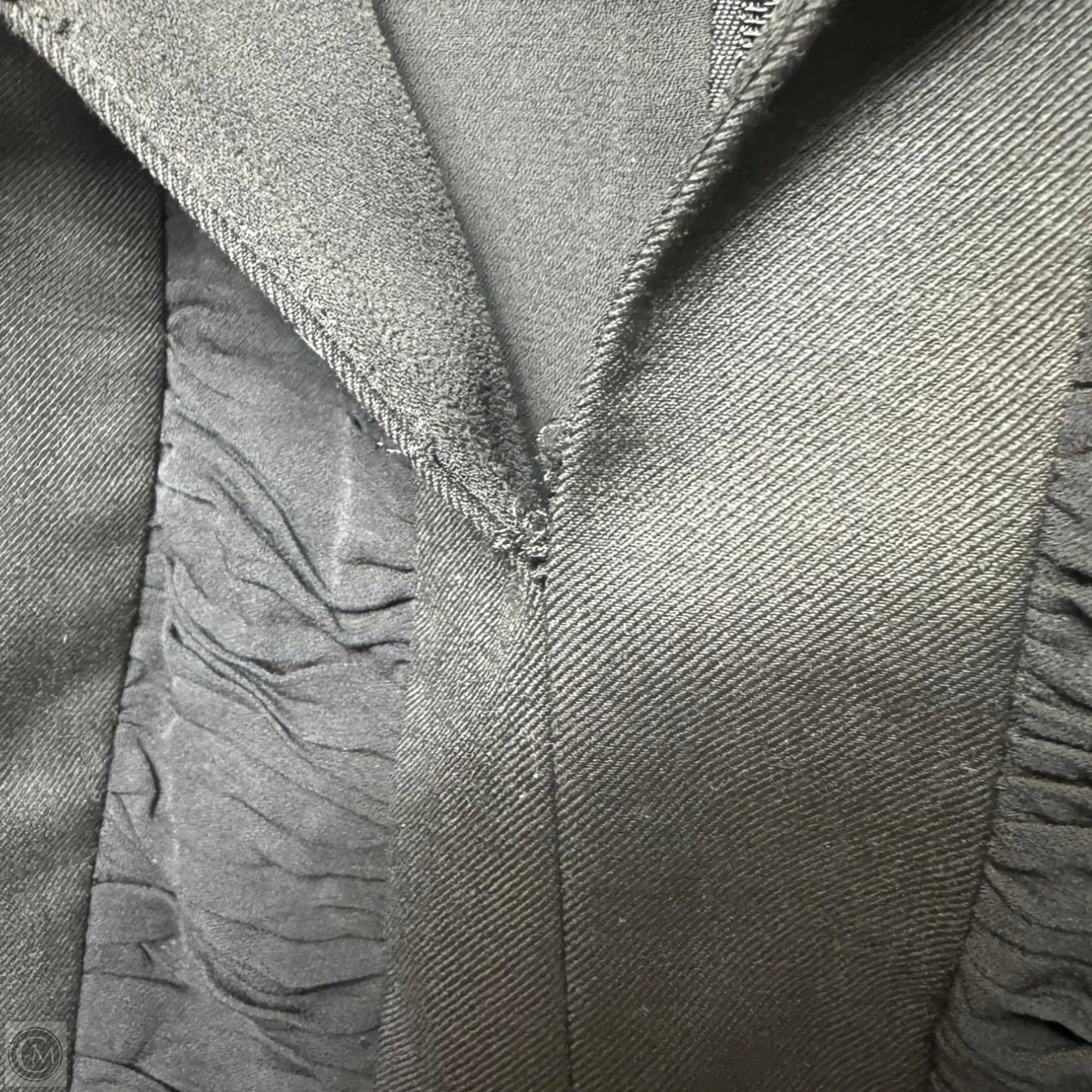 Wool Blend Zip Back Bell Sleeve Top Designer By Tory Burch In Black, Size: 4