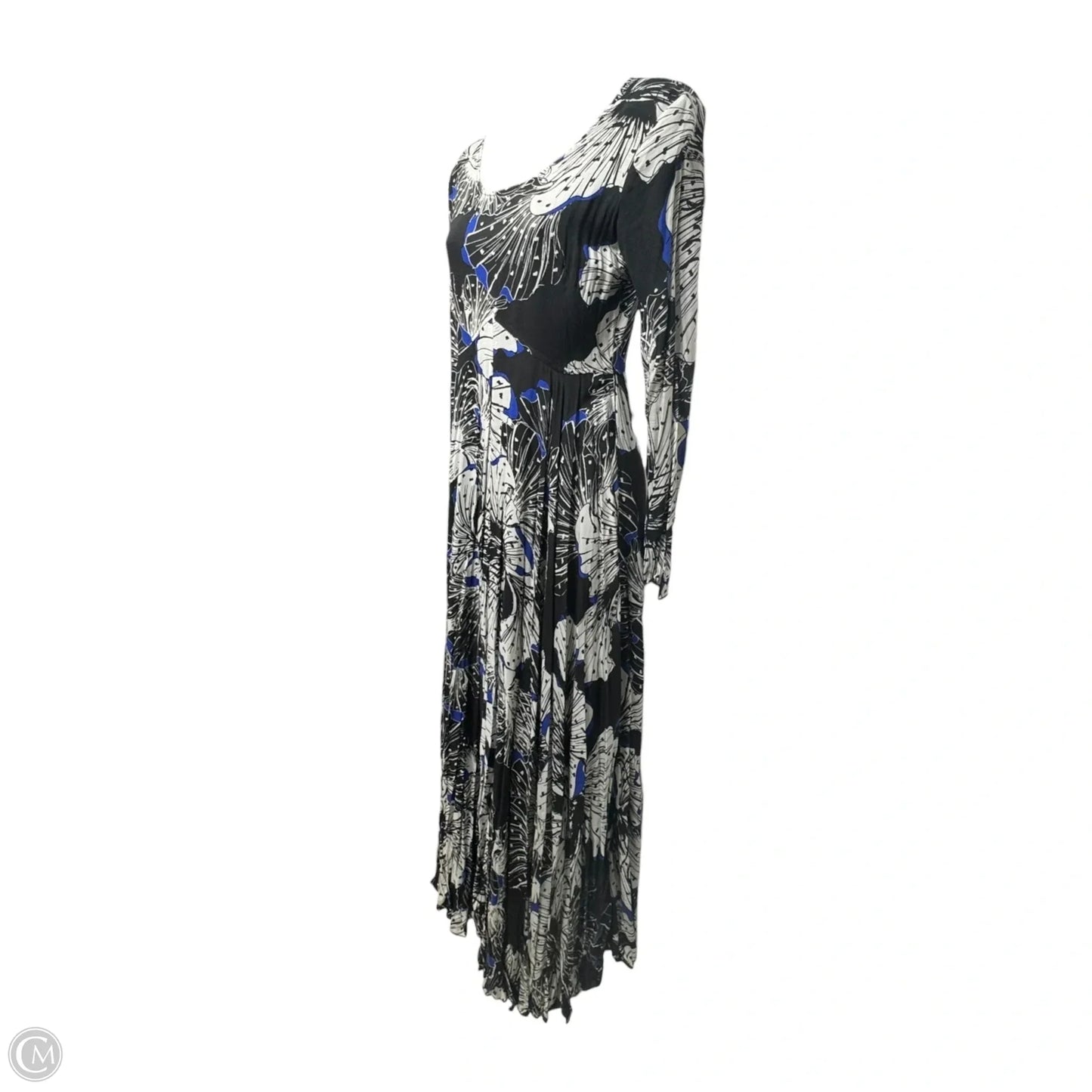 First Kiss Maxi Dress By Free People In Black & Blue, Size: XS