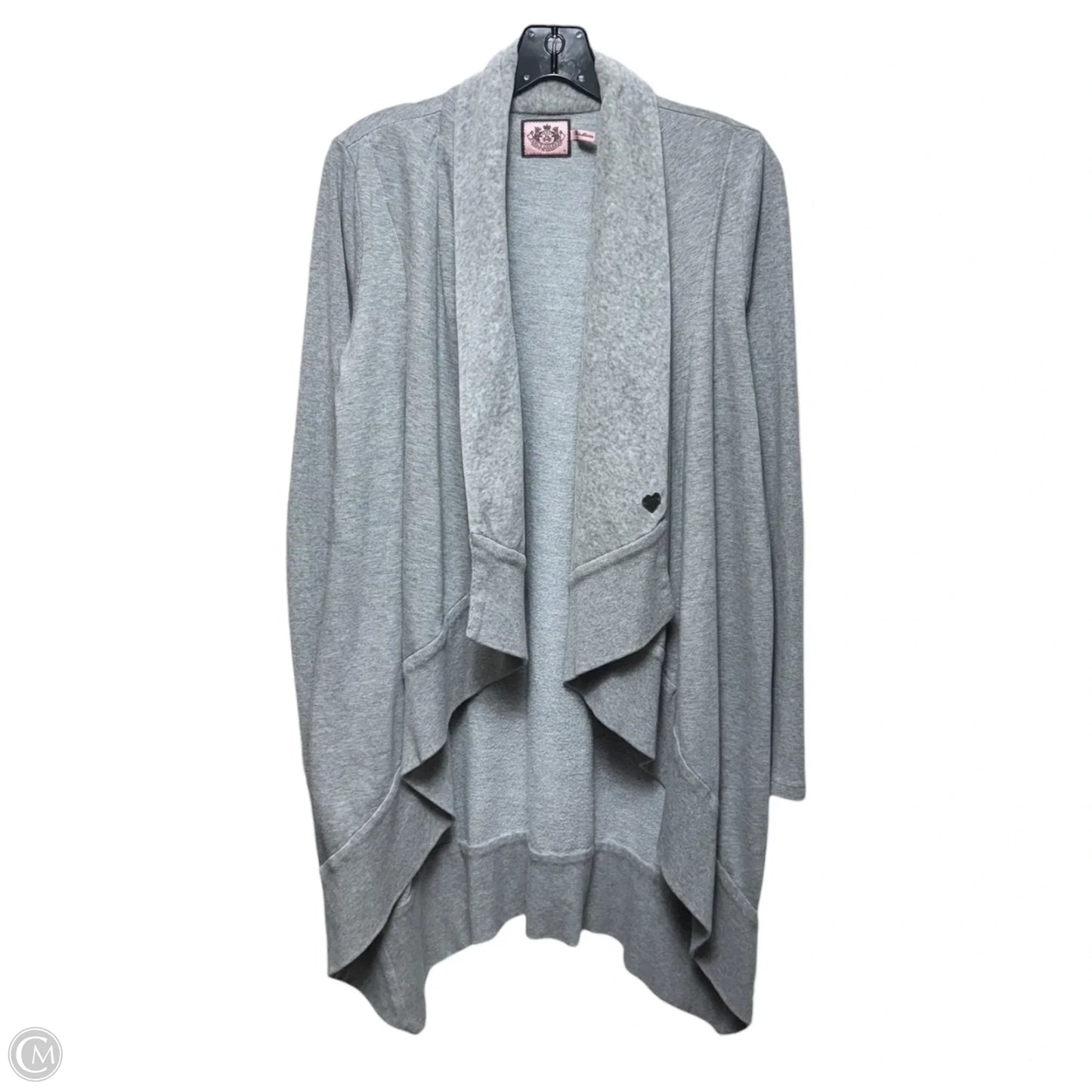 Sweater Cardigan By Juicy Couture In Grey, Size: M