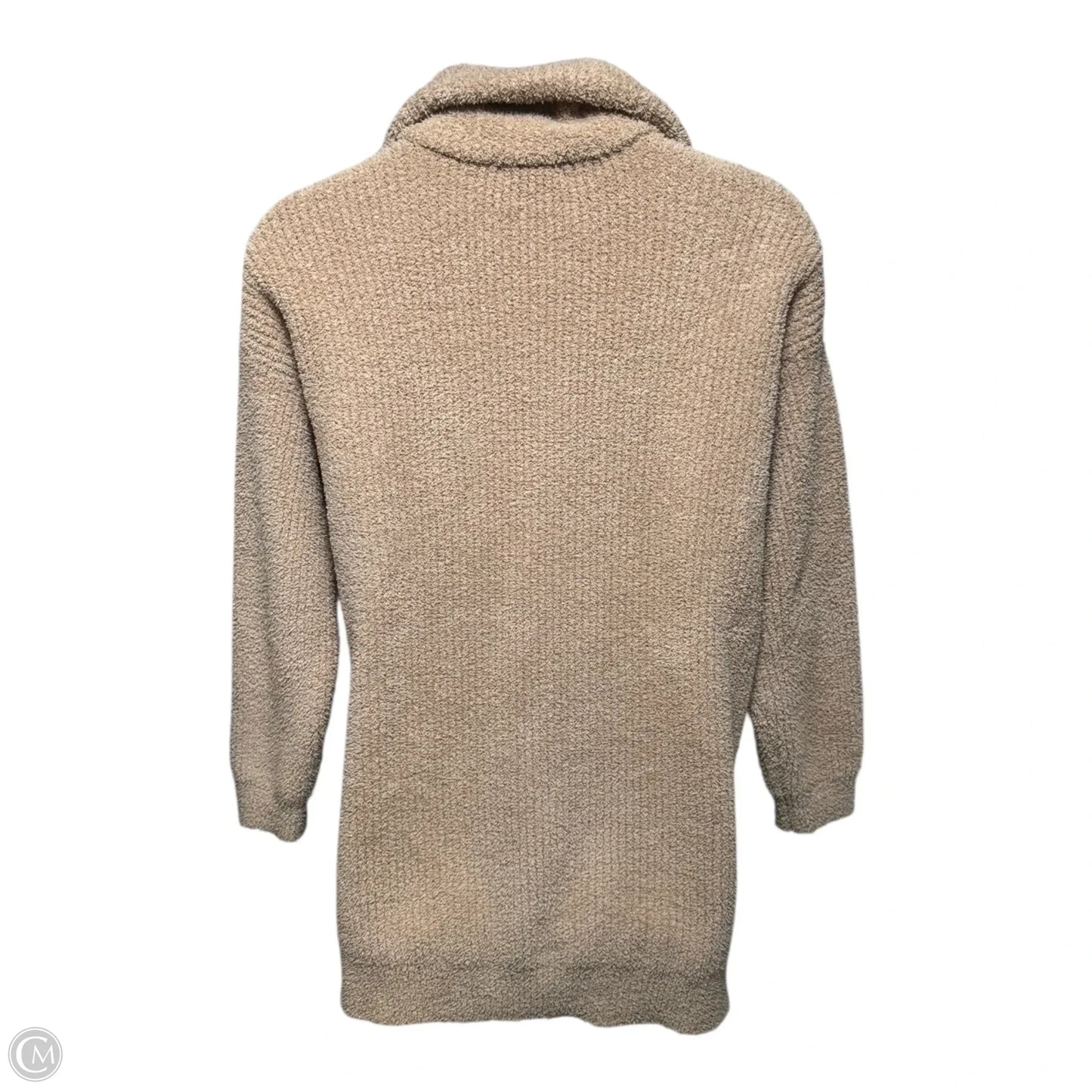 CozyChic Half Zip Tunic Long Sleeve By Barefoot Dreams In Tan, Size: 1X