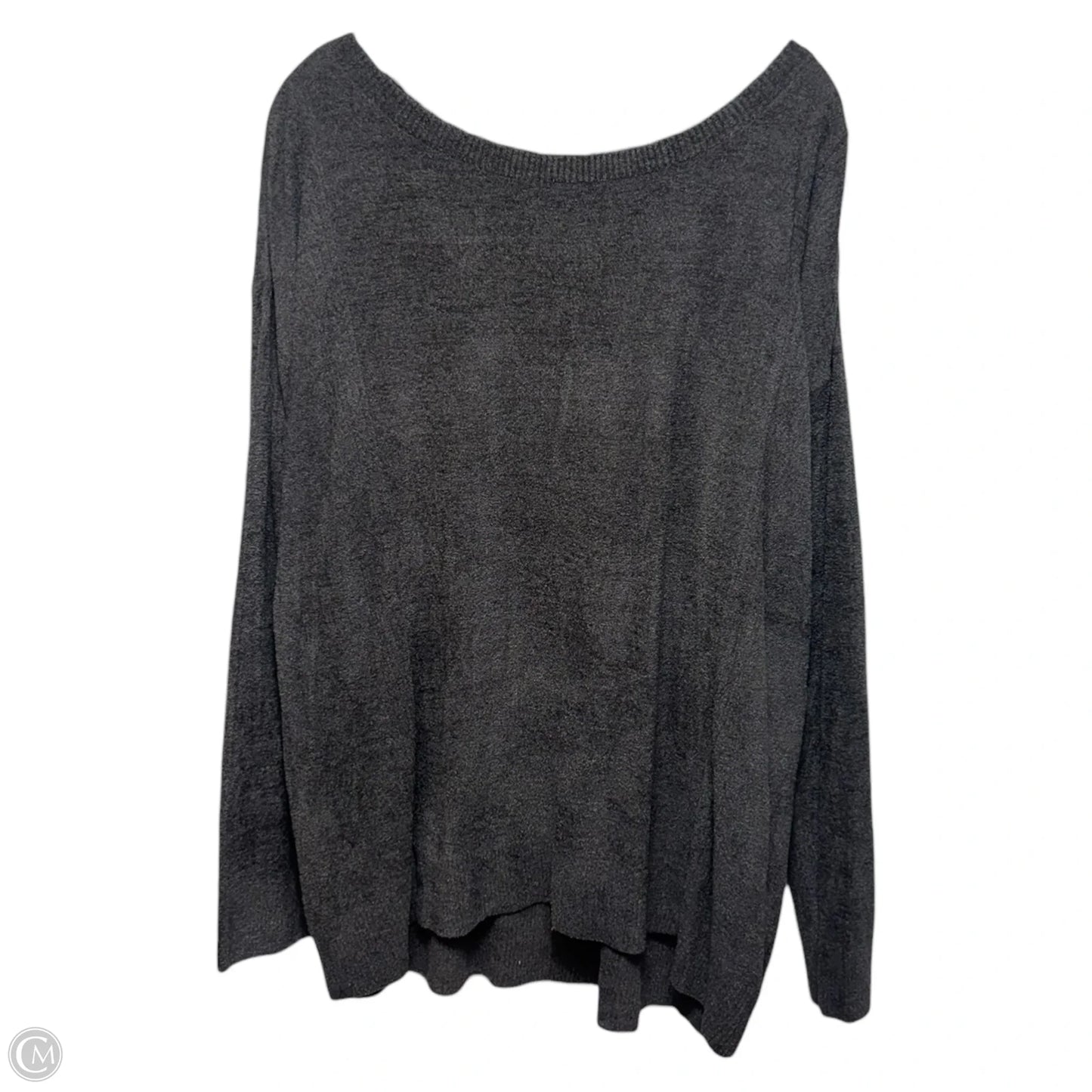 Dockside Pointelle Pullover By Barefoot Dreams In Carbon, Size: 2x