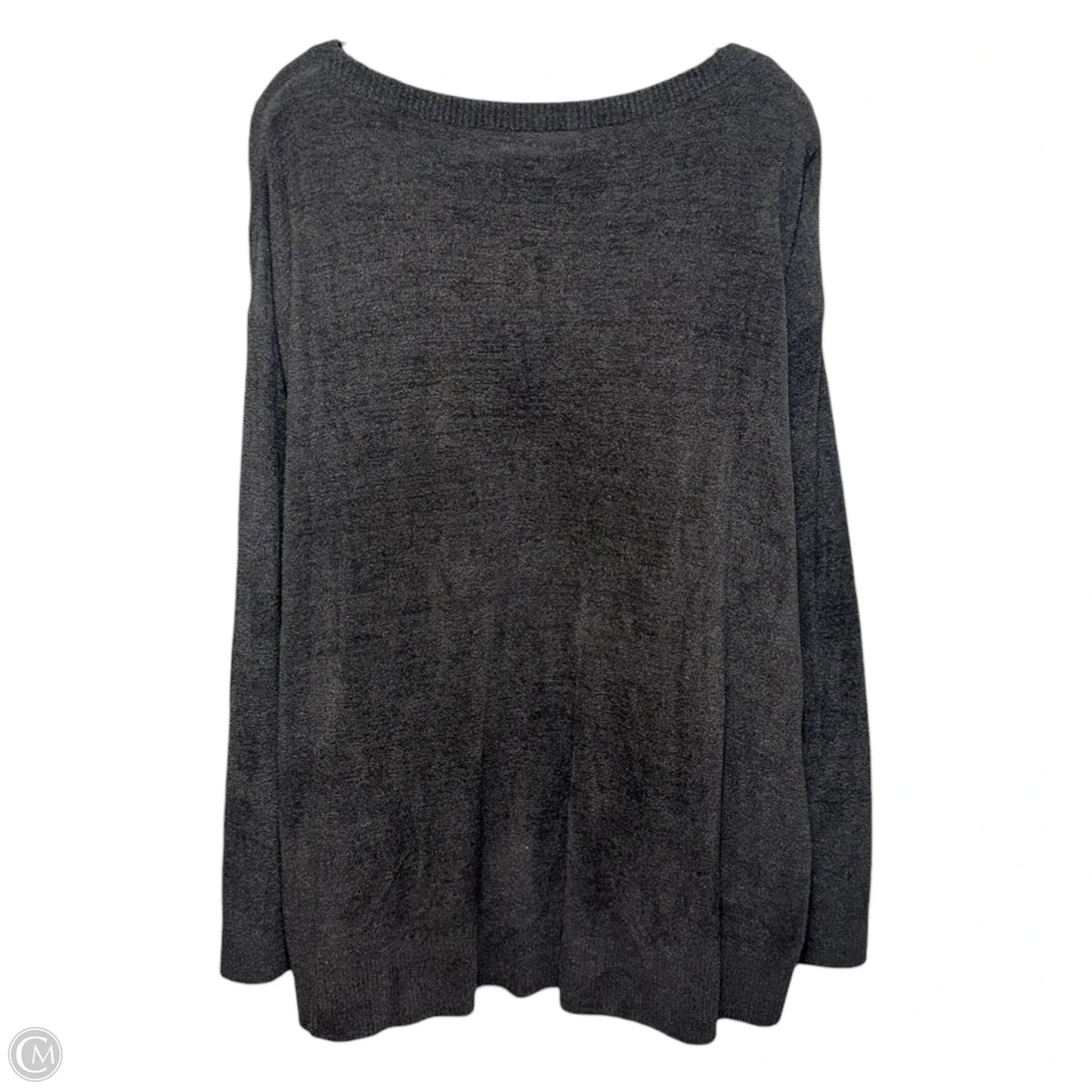 Dockside Pointelle Pullover By Barefoot Dreams In Carbon, Size: 2x