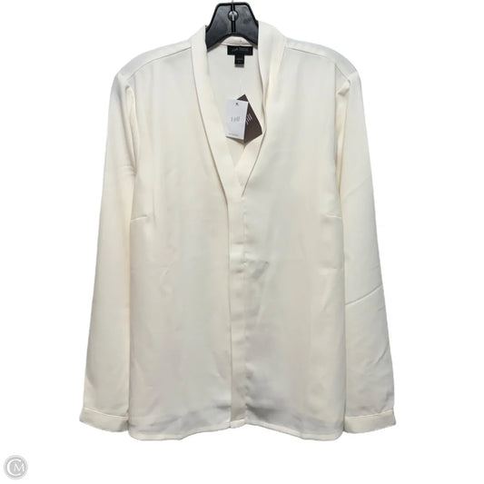 Top Long Sleeve By J. Jill In Cream, Size: L