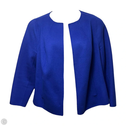 Wool Jacket Other By Talbots In Blue, Size: 1x