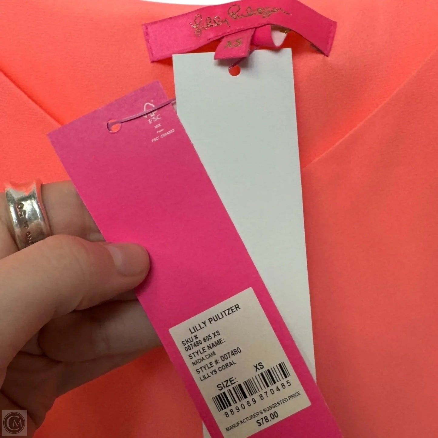 Nadia Cami Top Sleeveless Designer By Lilly Pulitzer In Pink, Size: Xs