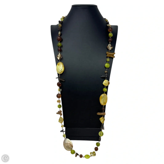 Multi Stone & Shell Station Necklace