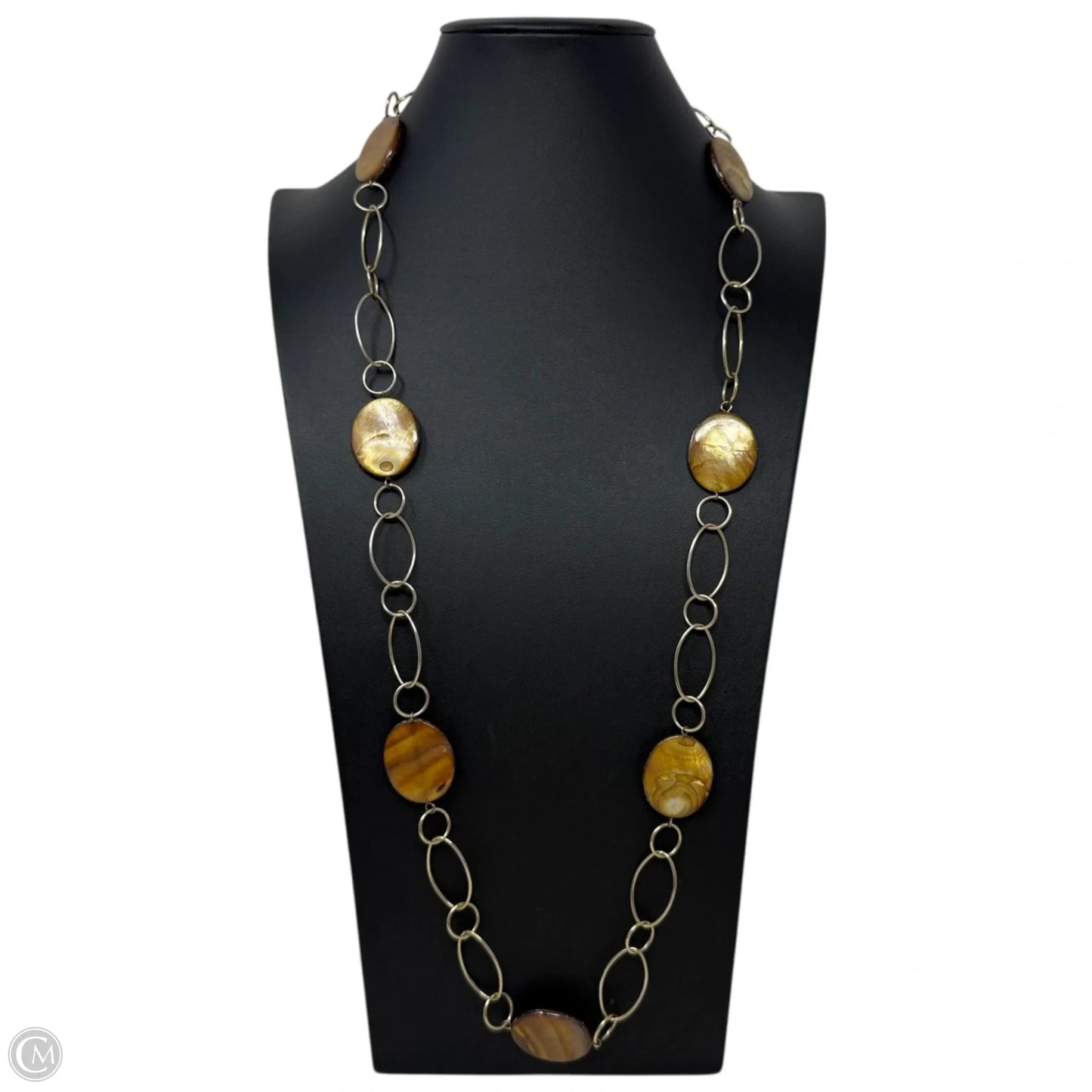 Stone & Large Link Statement Necklace
