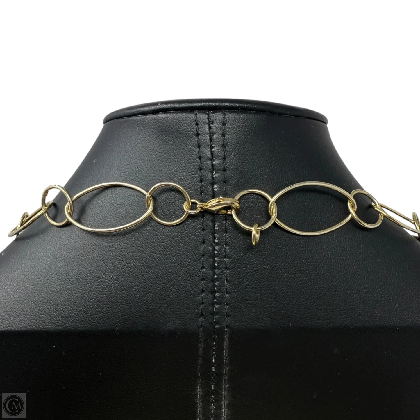 Stone & Large Link Statement Necklace