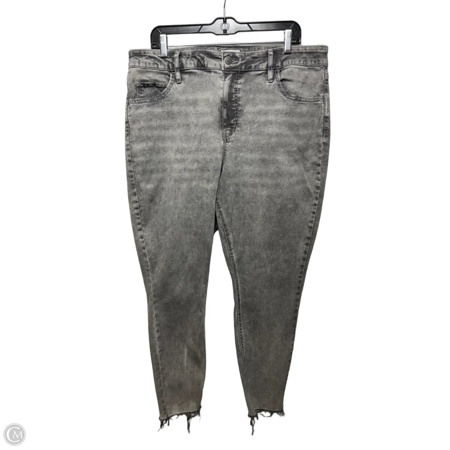 Jeans Skinny By Ava & Viv In Grey, Size: 18
