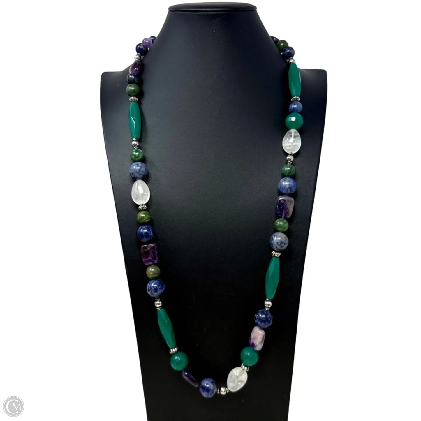 Multi Stone Long Necklace By Carolee Lux