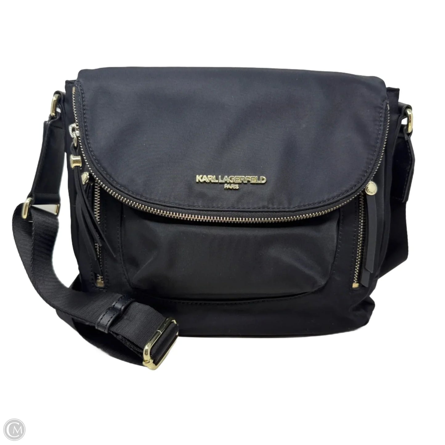 Cara Messenger Bag Designer By Karl Lagerfeld, Size: Medium