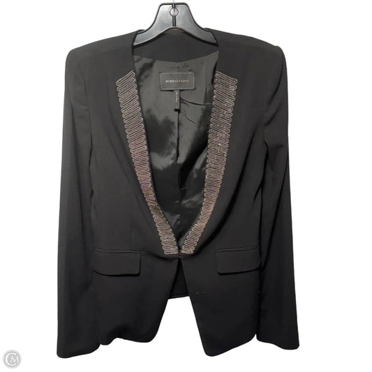 Whitley Chain Lapel Embellished Blazer By Bcbgmaxazria In Black, Size: S