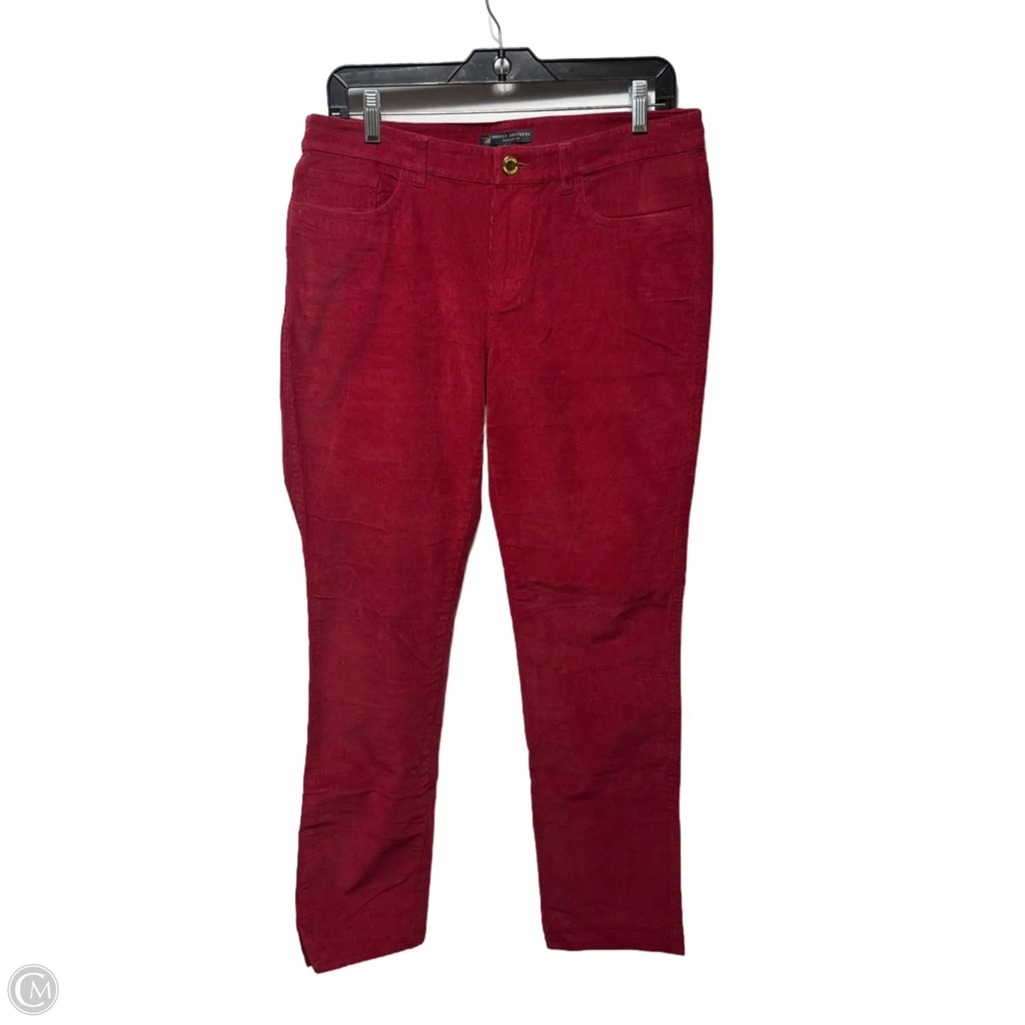 Natalie Pants Corduroy By Brooks Brothers In Red, Size: 8