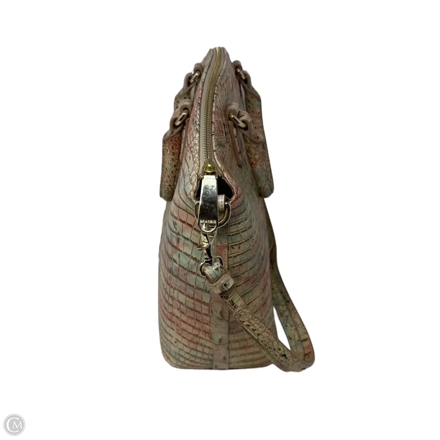 Large Duxbury Satchel In Sandatone Melbourne Designer By Brahmin, Size: Large