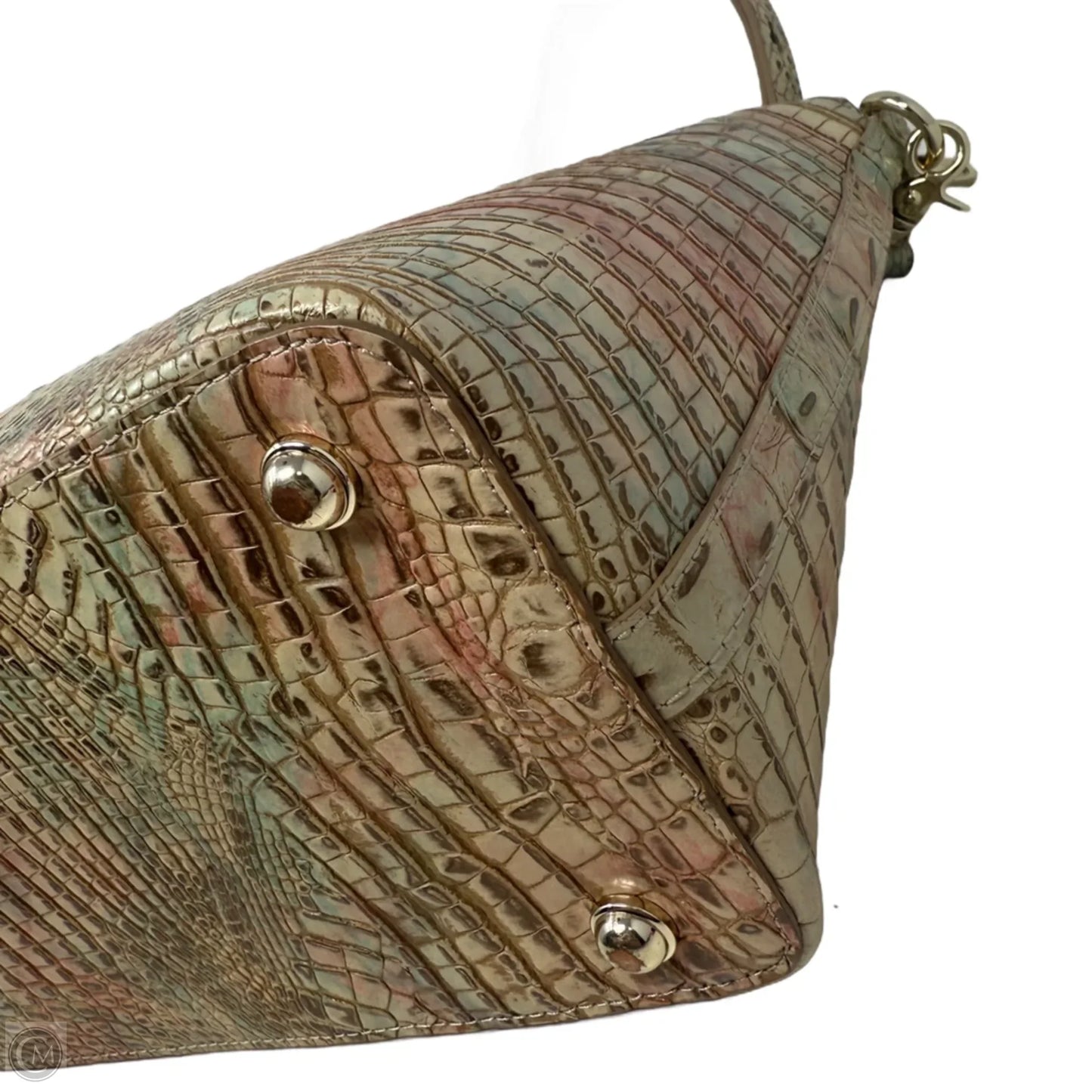 Large Duxbury Satchel In Sandatone Melbourne Designer By Brahmin, Size: Large