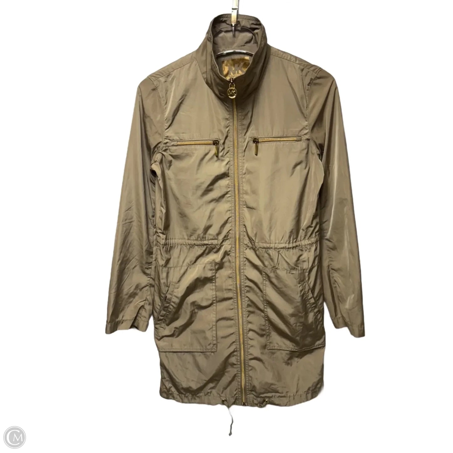 Jacket Designer By Michael Kors In Gold, Size: Xs