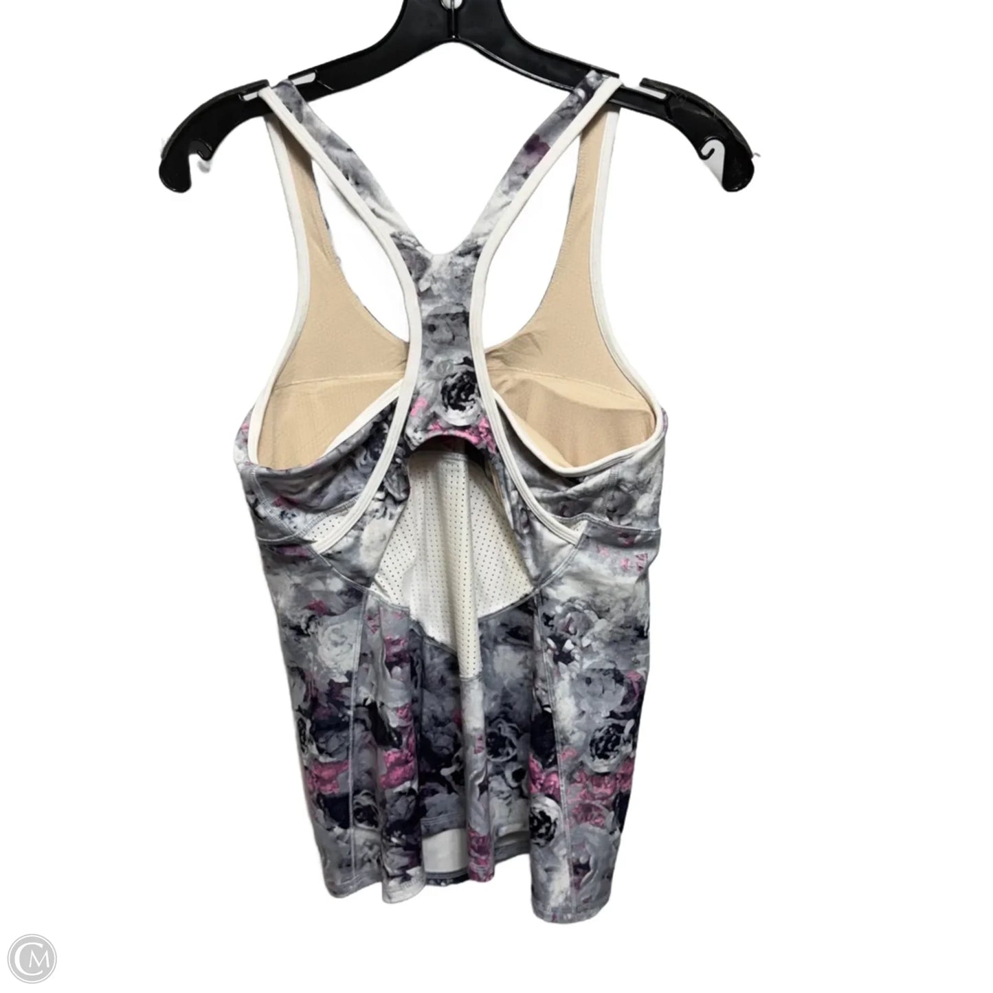 Athletic Tank Top By Lululemon In Floral Print, Size: 10