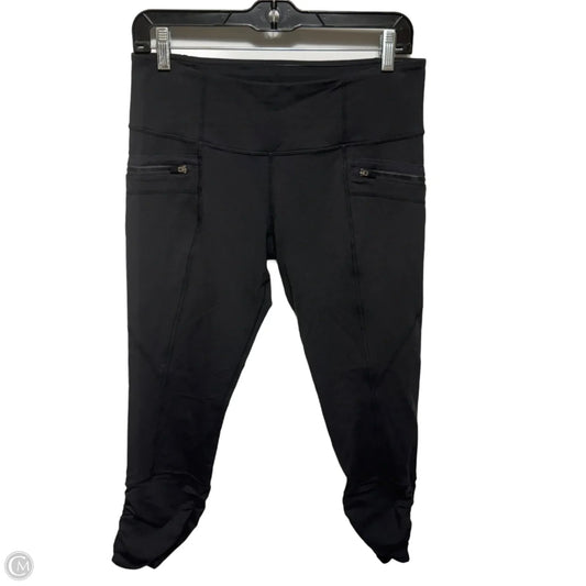 Athletic Leggings Capris By Lululemon In Black, Size: 10