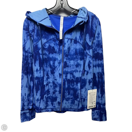 Hooded Define Athletic Jacket By Lululemon In Blue, Size: 10