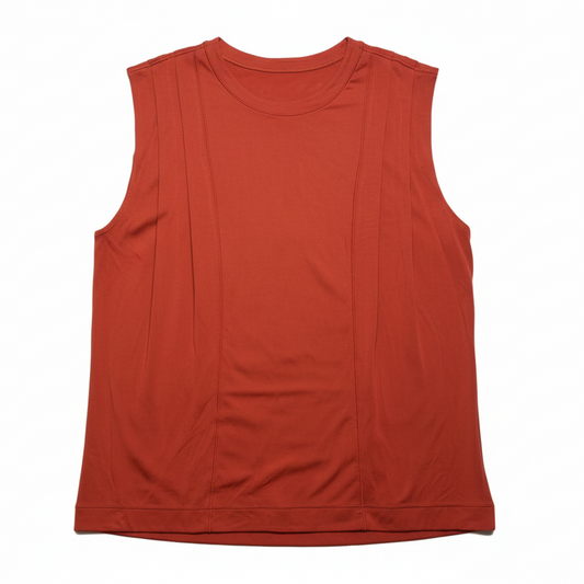 Top Sleeveless By Lululemon In Orange, Size: L