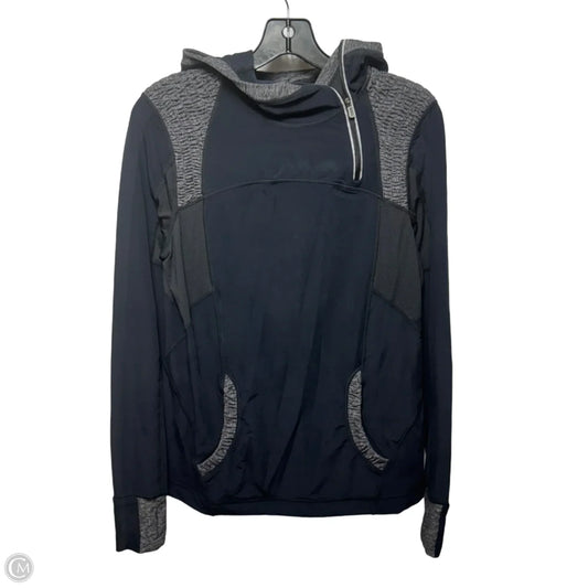 Hooded Athletic Jacket By Lululemon In Black, Size: 10