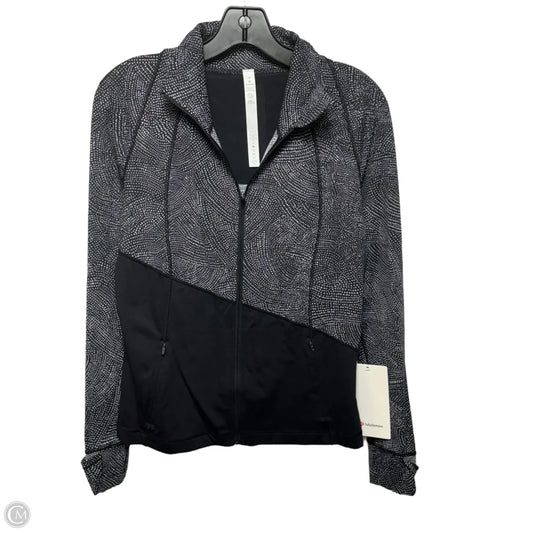 Define Athletic Jacket By Lululemon In Black & White, Size: 10