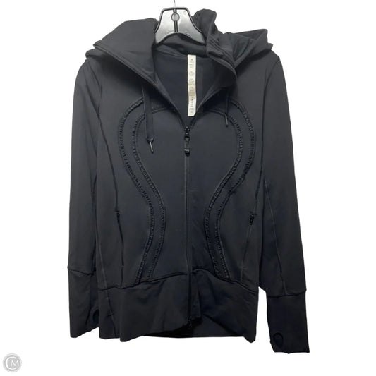 Stride Ruffle Athletic Jacket By Lululemon In Black, Size: 8