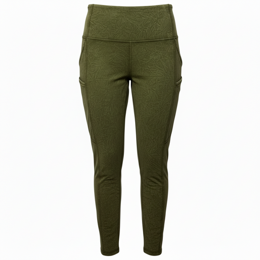 Fast and Free HR Tight 25” Athletic Leggings By Lululemon In Green, Size: 10