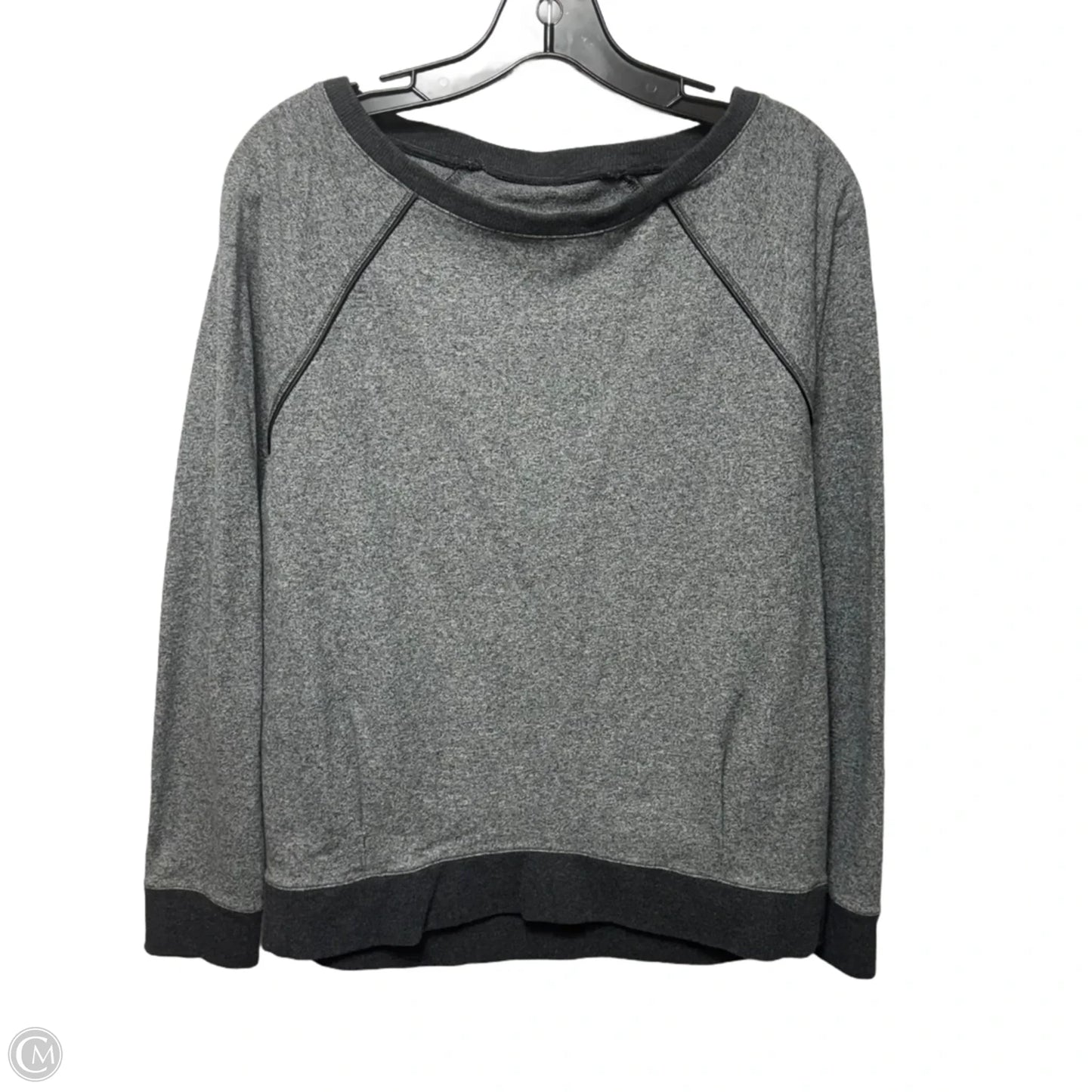 Athletic Sweatshirt Crewneck By Lululemon In Grey, Size: M