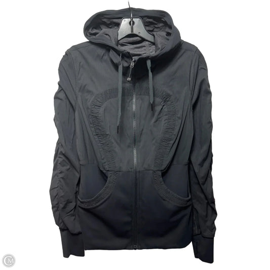 Hooded Athletic Jacket By Lululemon In Black, Size: M