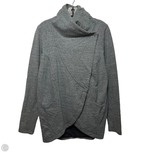 Athletic Jacket By Lululemon In Grey, Size: 8