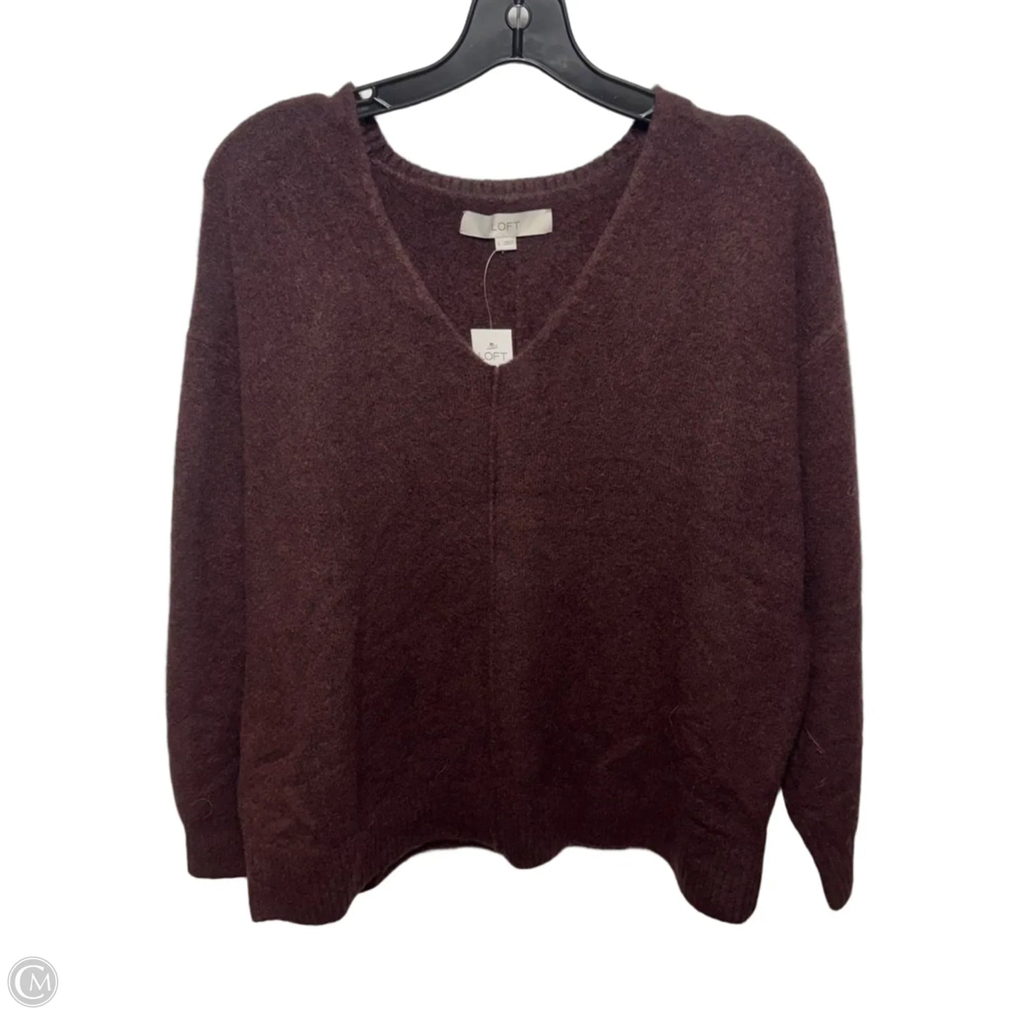 Sweater By Loft In Maroon, Size: S
