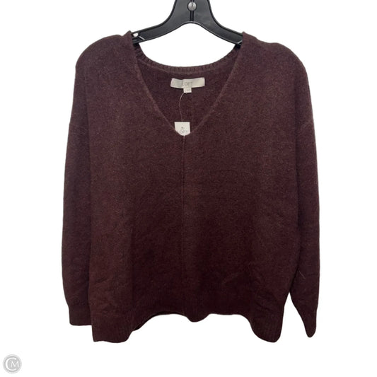 Sweater By Loft In Maroon, Size: S