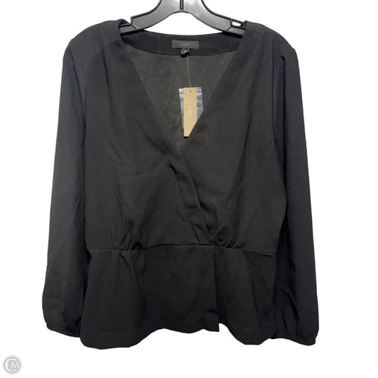 Top Long Sleeve By J. Crew In Black, Size: 8