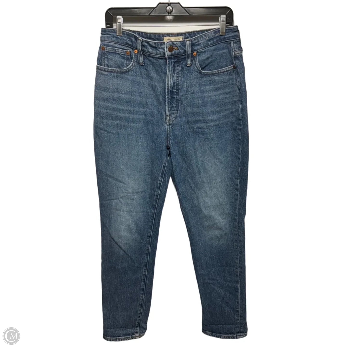 Jeans Straight By Madewell In Blue Denim, Size: 10