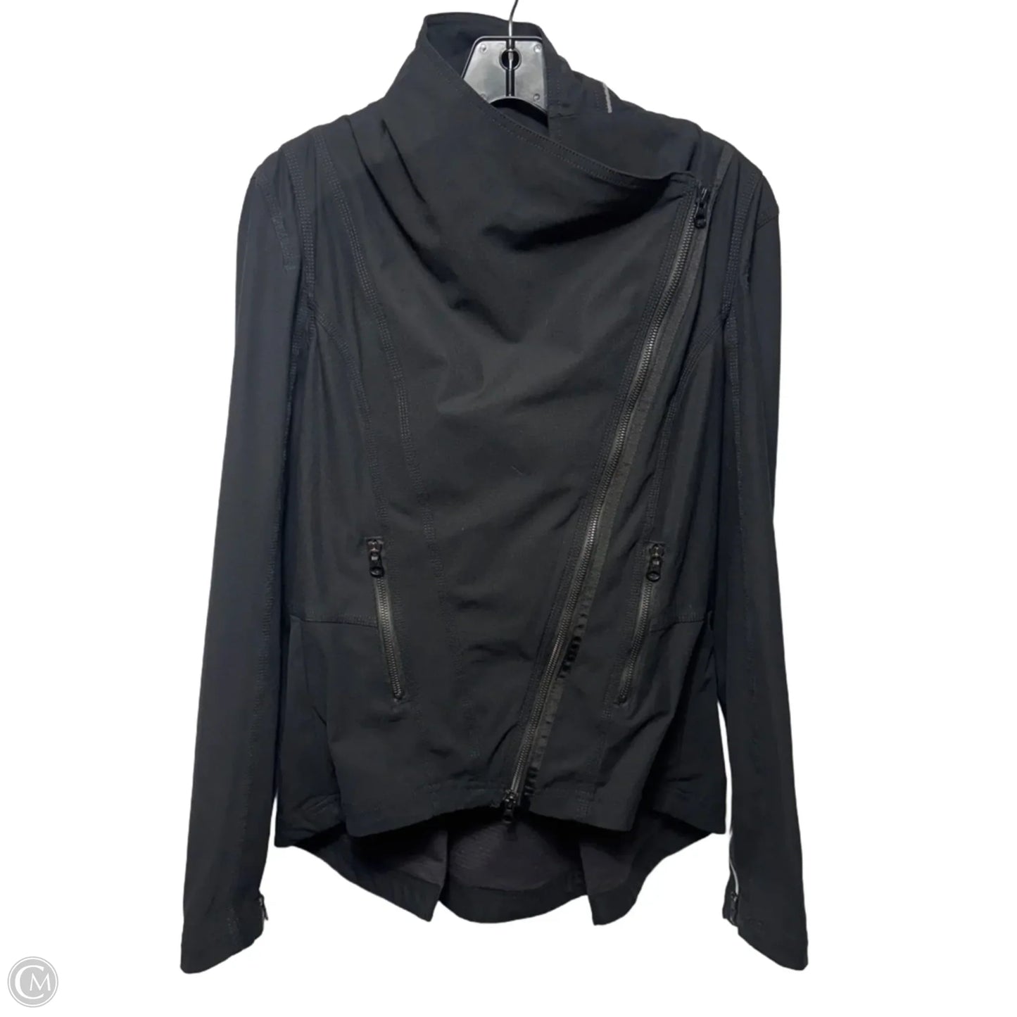 Athletic Jacket By Lululemon In Black, Size: M